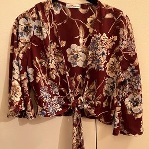Tie Floral Top